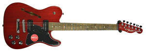 Fender Jim Adkins JA-90 Thinline Telecaster Crimson Red Transparent ICF20000043 - The Music Gallery