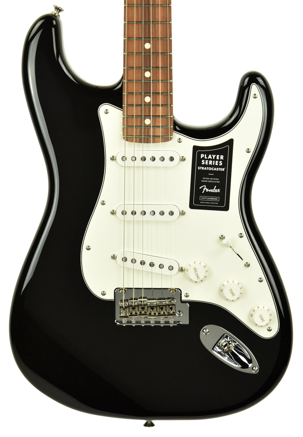 Fender Player Stratocaster® Pau Ferro Fingerboard in Black MX20124978 - The Music Gallery