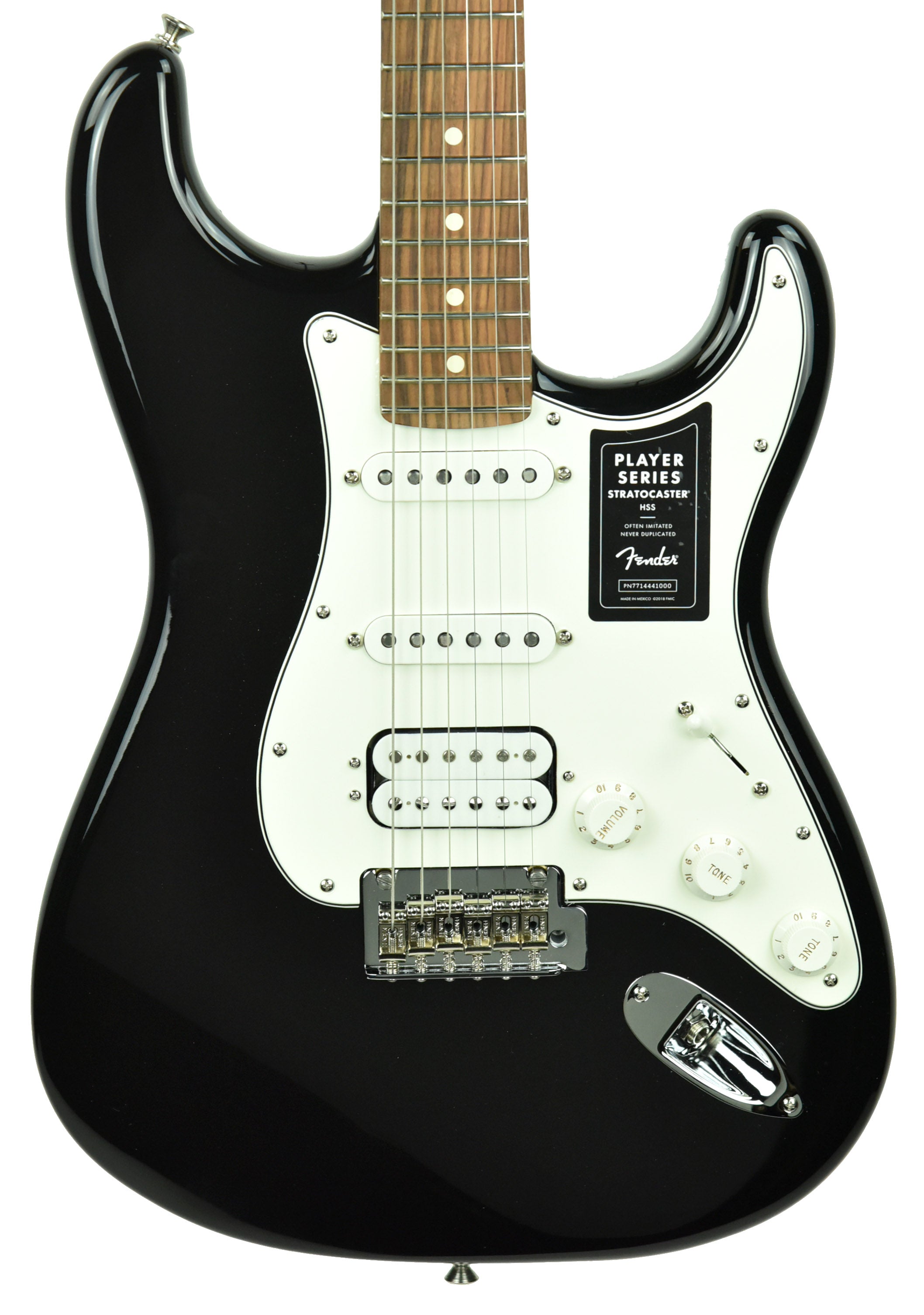 Fender Player Stratocaster HSS Electric Guitar in Black MX20031406