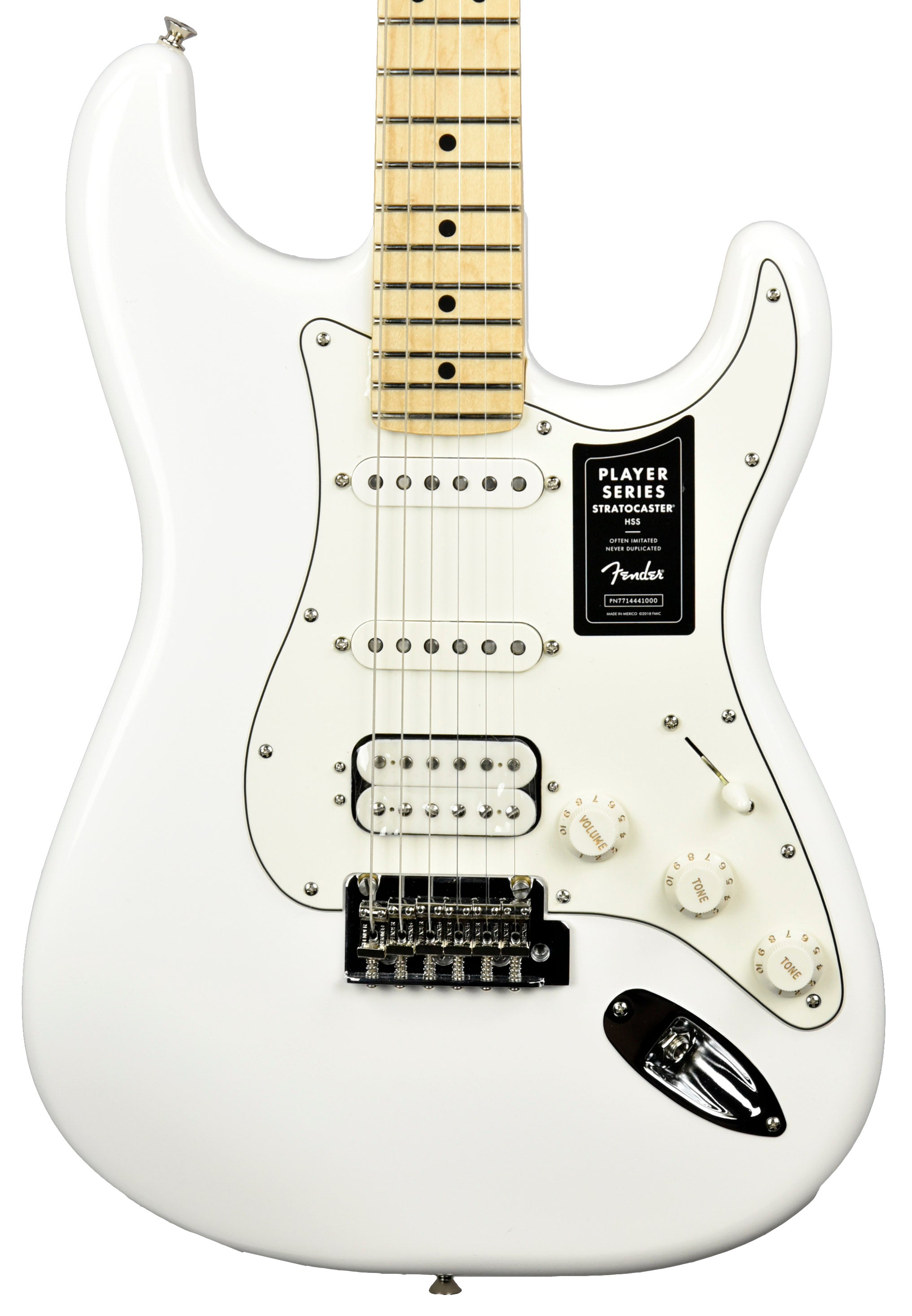 Stratocaster　MX21098440　Polar　Fender　in　HSS　Player　White