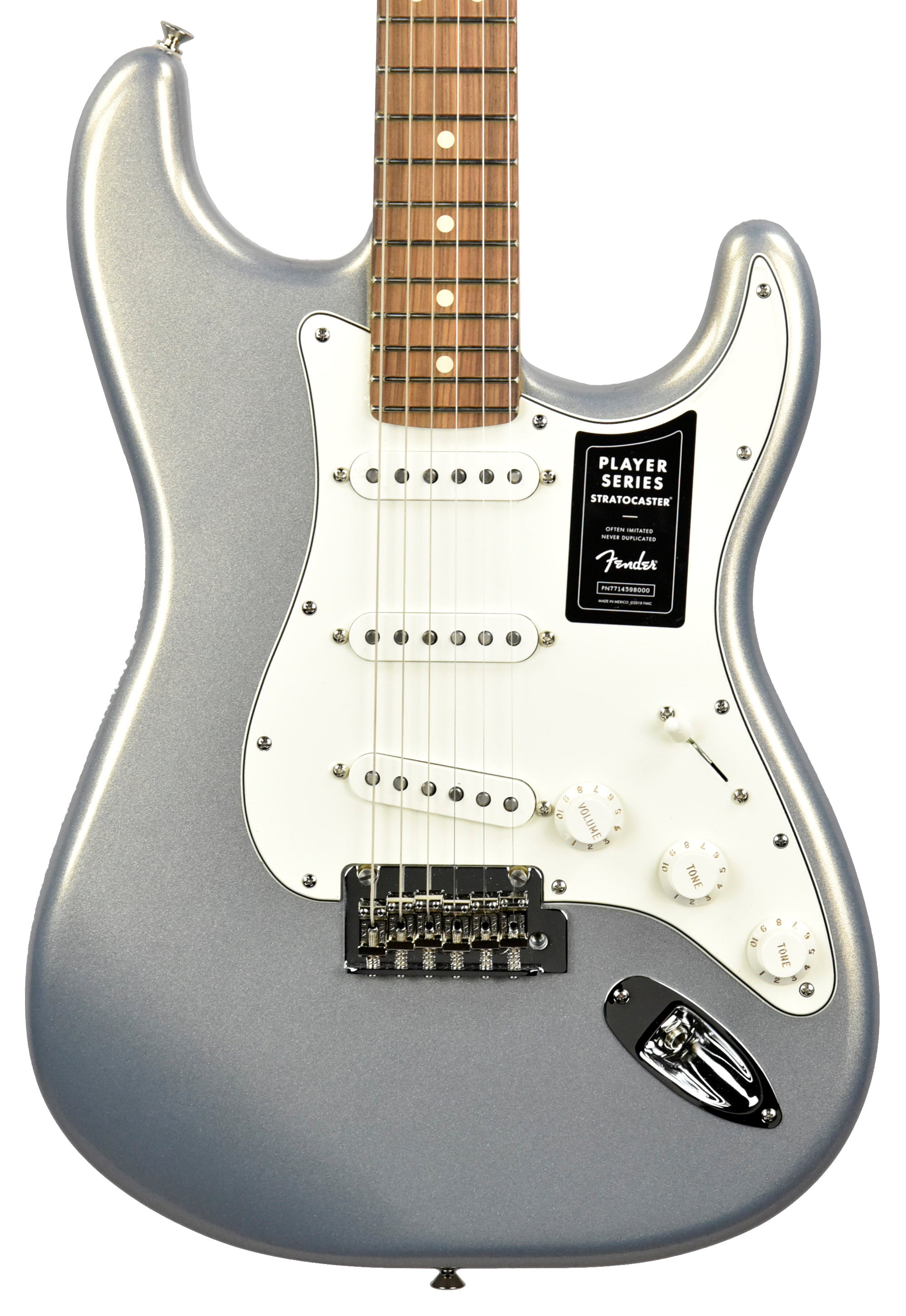 Fender Player Stratocaster in Silver MX21074056 | The Music Gallery