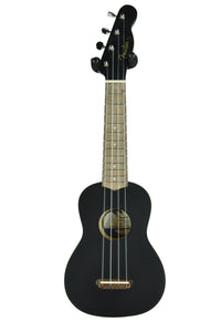 Fender® Venice Soprano Ukulele in Black CYN1935465 - The Music Gallery