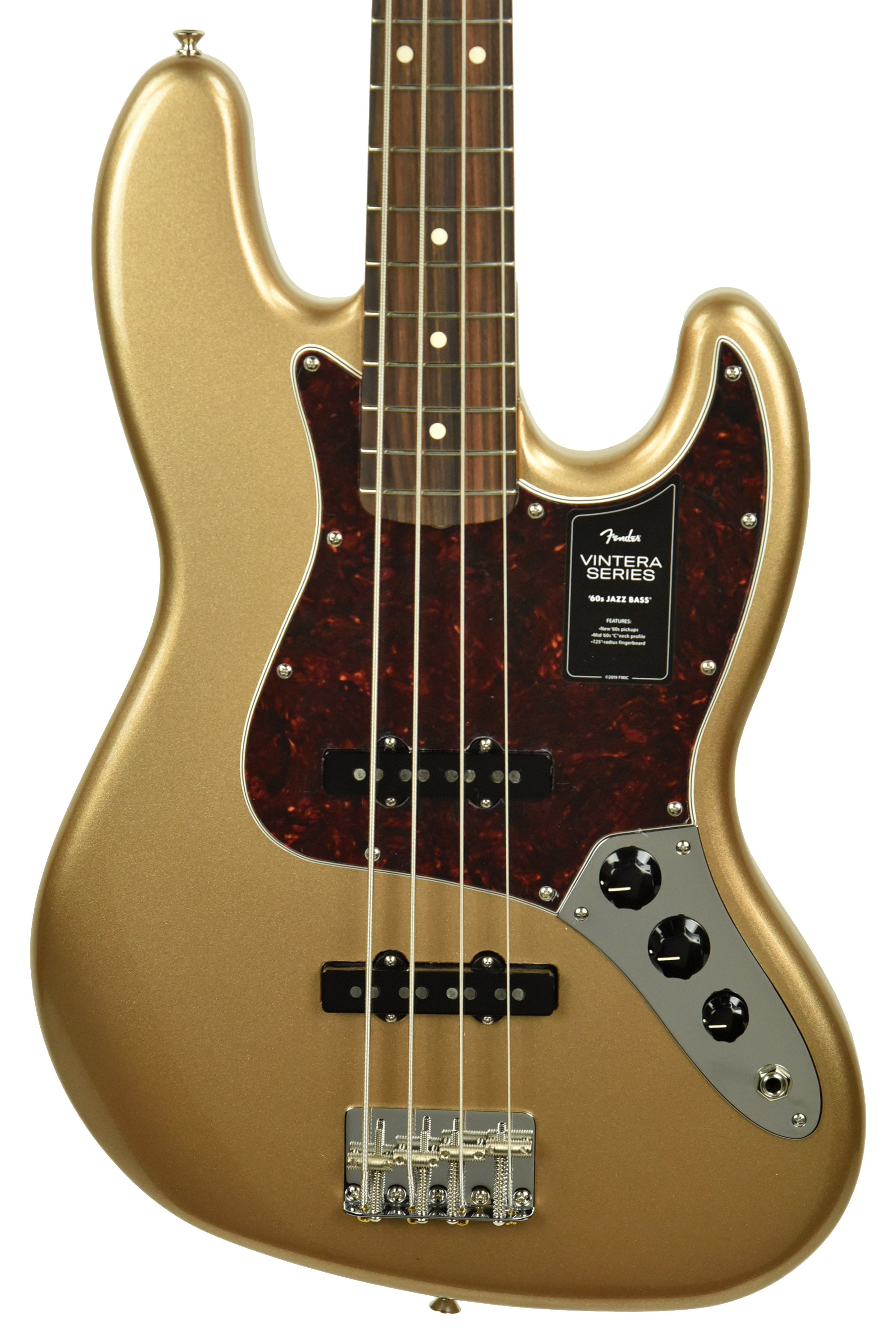 Fender Vintera '60s Jazz Bass in Firemist Gold MX20118299