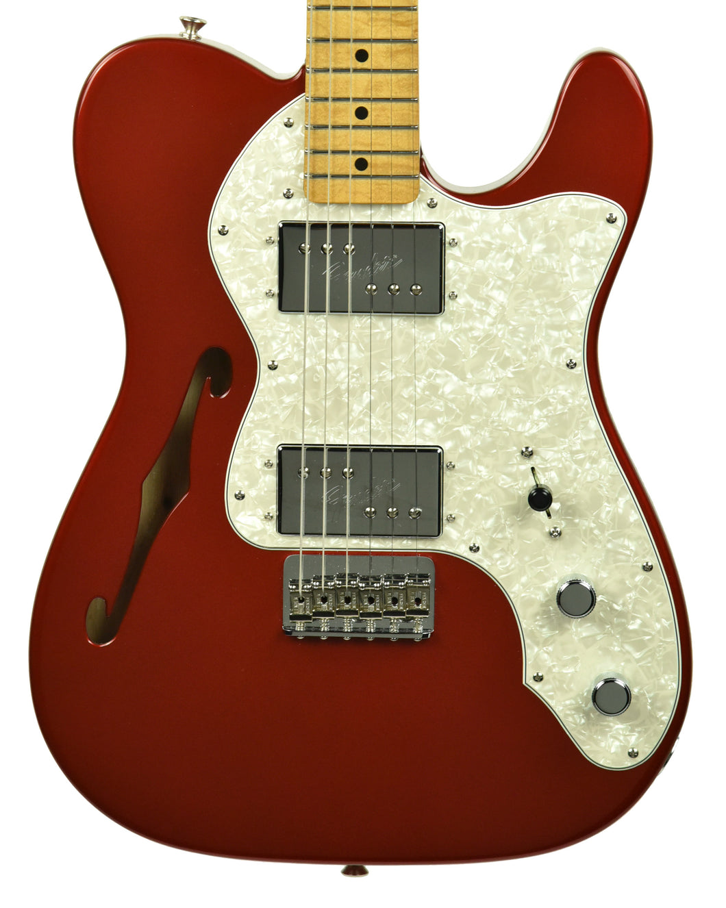 Fender Vintera '70s Telecaster Thinline Candy Apple Red MX20032493 - The Music Gallery