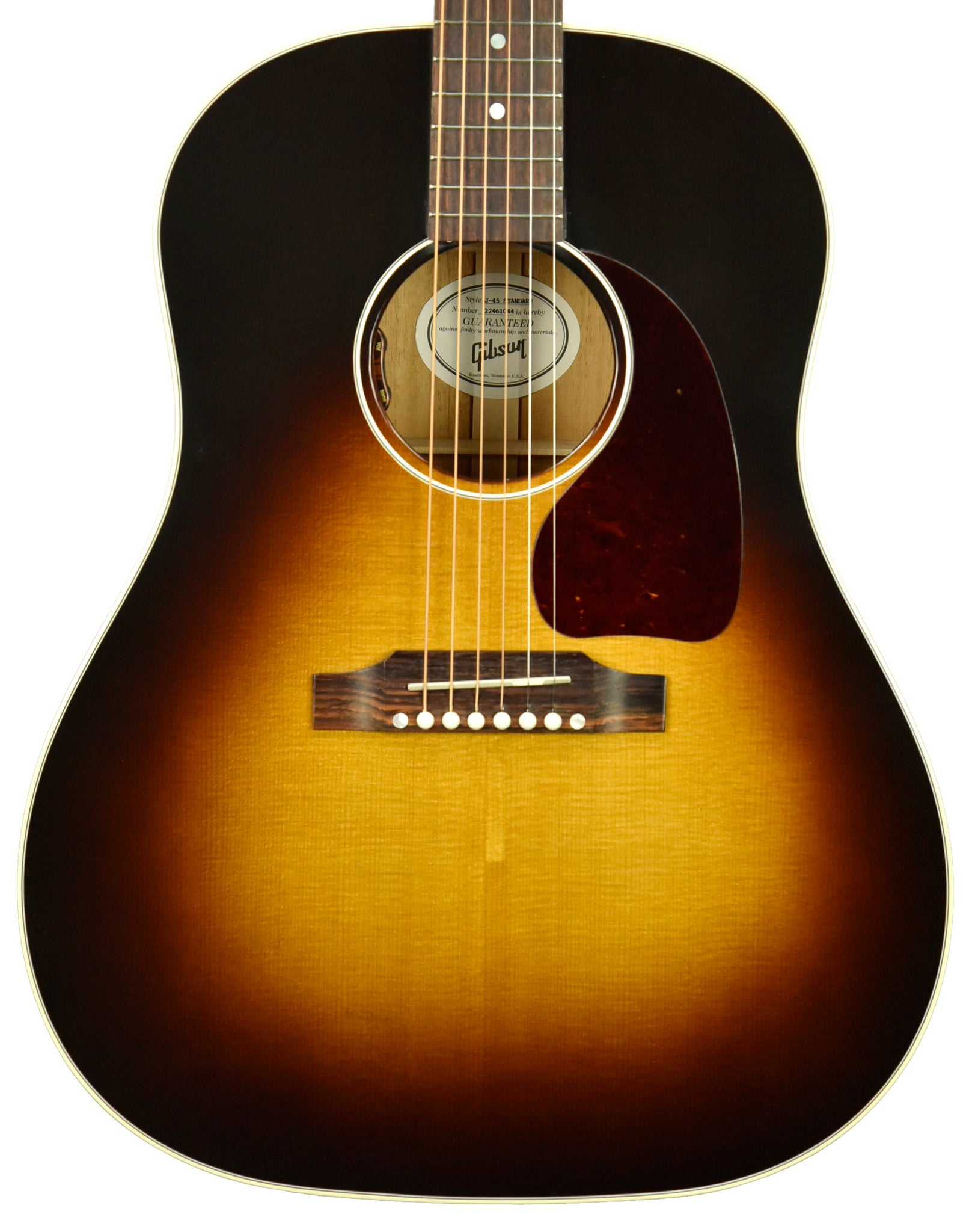 Gibson J-45 Standard Acoustic-Electric Guitar in Vintage Sunburst