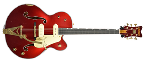 Gretsch Custom Shop Masterbuilt G6136-CS Red Falcon Relic by Stephen Stern in Candy Apple Red UC22042288 - The Music Gallery