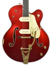 Gretsch Custom Shop Masterbuilt G6136-CS Red Falcon Relic by Stephen Stern in Candy Apple Red UC22042288 - The Music Gallery