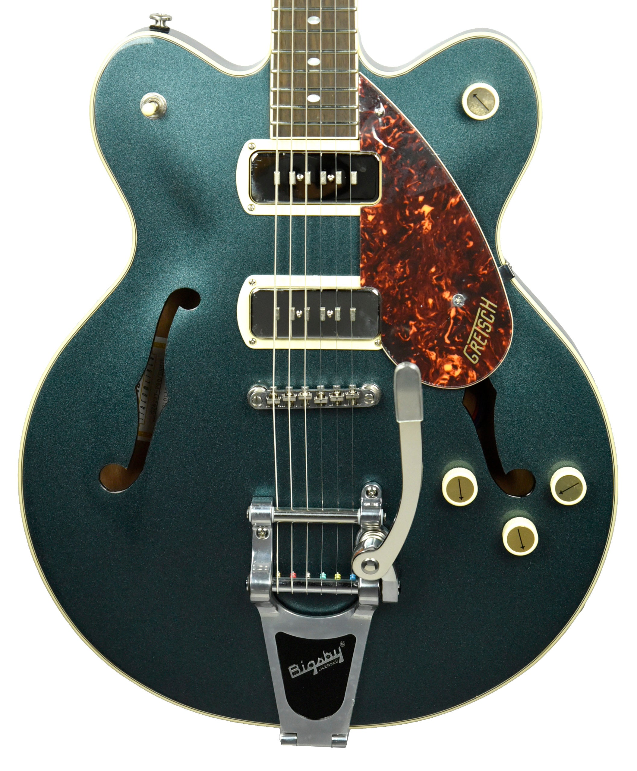 Gretsch G2622T-P90 Streamliner Center Block Double-Cut P90 with Bigsby in  Gunmetal IS210118504