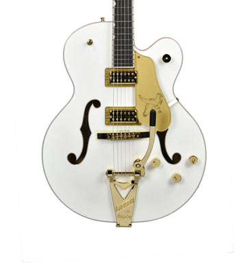 Gretsch G6136TG Players Edition Falcon Hollow Body in White JT22062537 - The Music Gallery