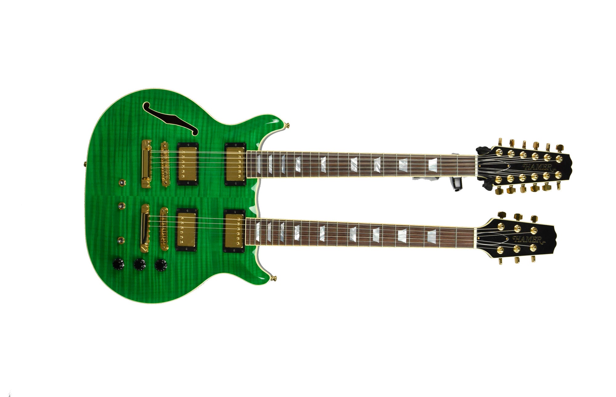 Used 1999 Hamer Artist Double Neck Semi Hollow - 1 of a Kind - in