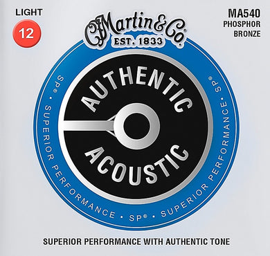 Martin MA540 .012-.054 SP 92/8 Phosphor Bronze Light Acoustic Guitar Strings - The Music Gallery