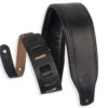 Levy's 3 Inch Top Grain Leather Guitar Strap in Black M26PD-BLK - The Music Gallery