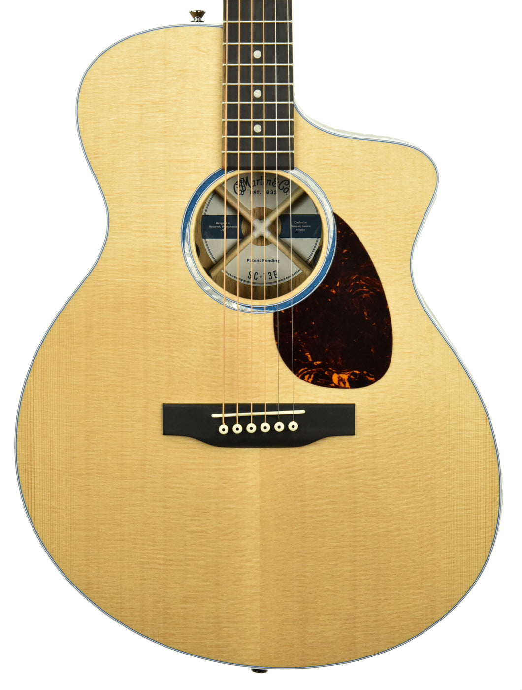 Martin SC-13e Acoustic Electric Guitar in Natural w/Gig Bag 243227 - The Music Gallery