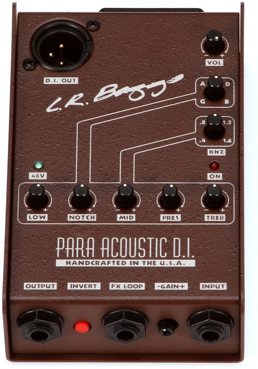 LR Baggs Para DI Acoustic Preamp 5-band EQ and Direct Box - The Music Gallery