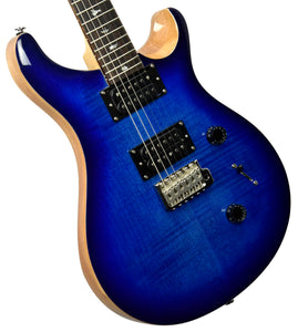 PRS SE Custom 24 Electric Guitar in Faded Blue Burst CTID46013 - The Music Gallery