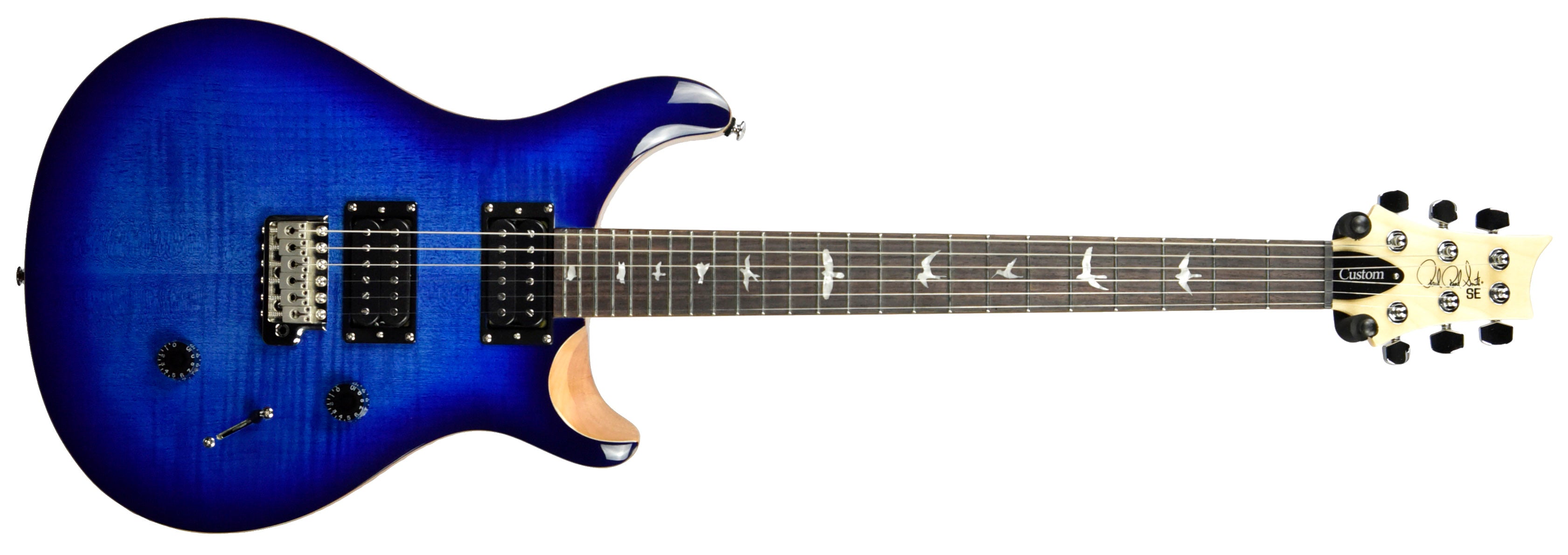PRS SE Custom 24 Electric Guitar in Faded Blue Burst CTID46013
