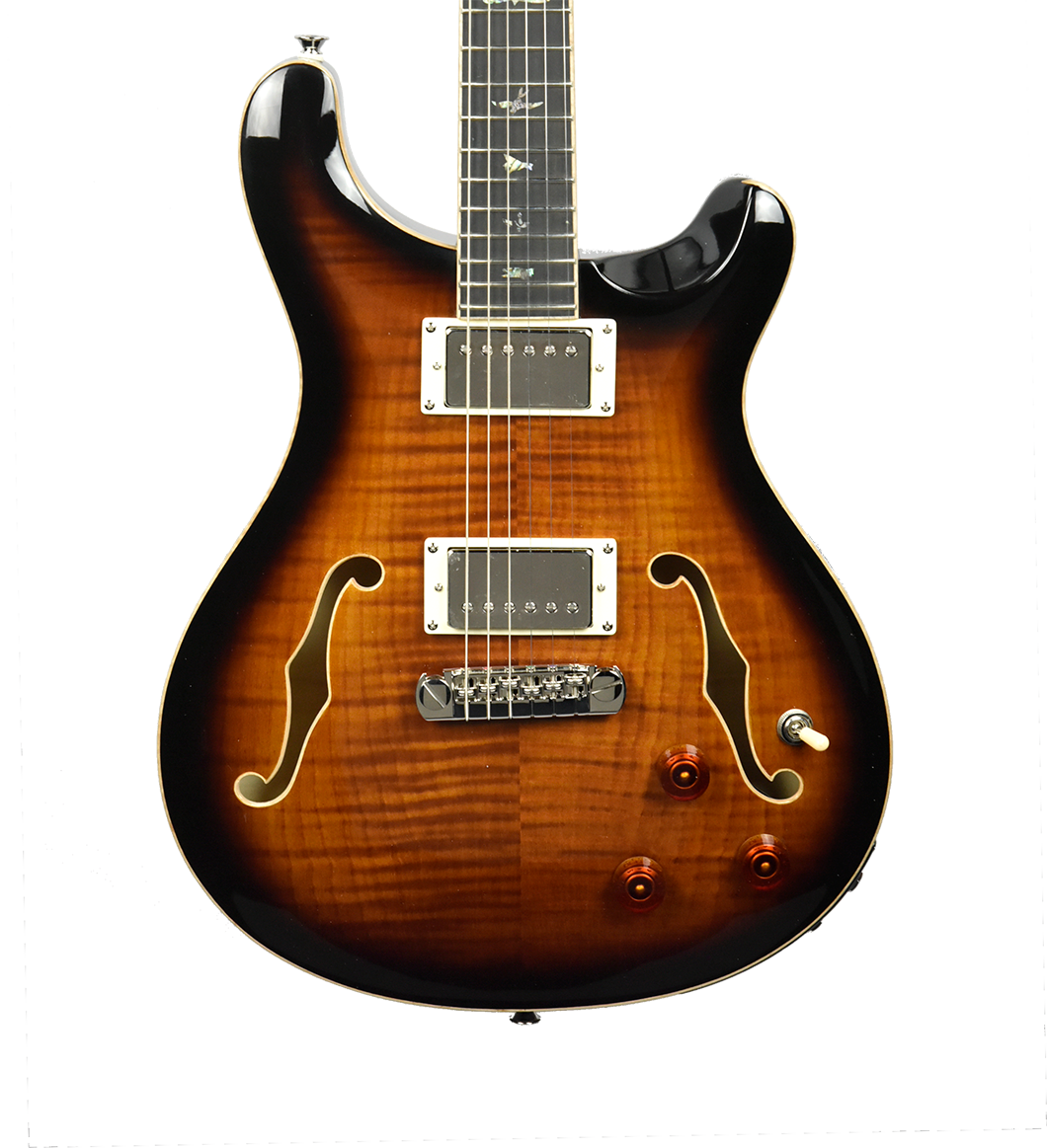 PRS SE Hollowbody II Piezo Electric Guitar in Black Gold CTCF09423 - The Music Gallery