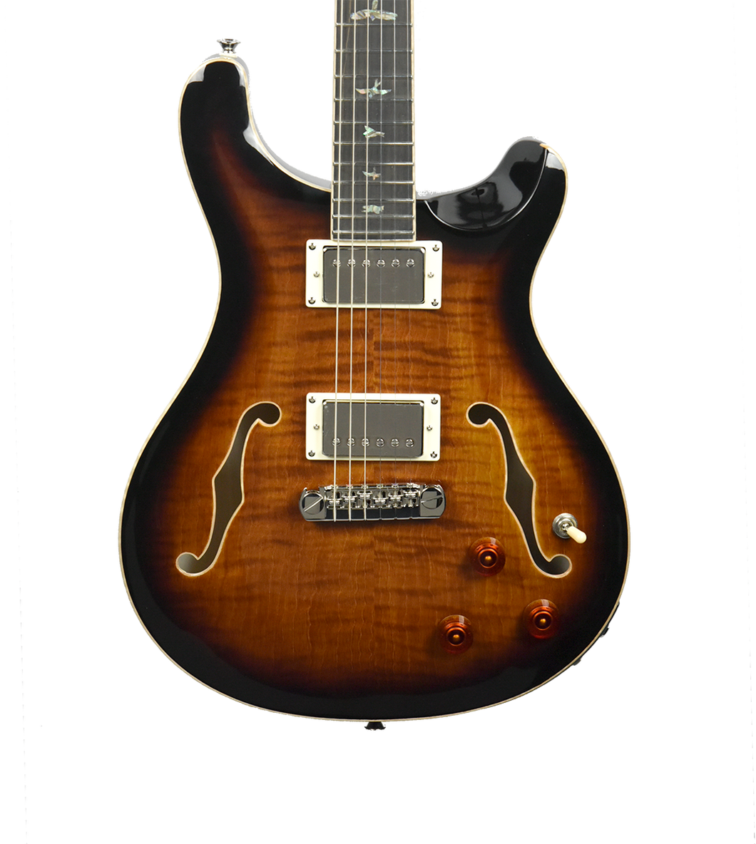 PRS SE Hollowbody II Piezo Electric Guitar in Black Gold CTCF13908