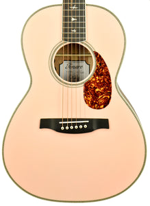 PRS SE P20E Parlor Acoustic-Electric Guitar in Shell Pink E11173 - The Music Gallery