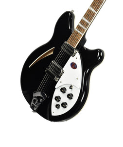Rickenbacker 360 Deluxe Thinline Semi-Hollow Electric Guitar in Jetglo 2230734 - The Music Gallery