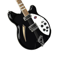Rickenbacker 360 Deluxe Thinline Semi-Hollow Electric Guitar in Jetglo 2230734 - The Music Gallery