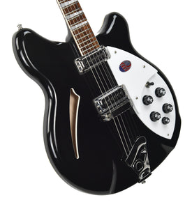 Rickenbacker 360 Deluxe Thinline Electric Guitar in Jetglo 2018736 - The Music Gallery