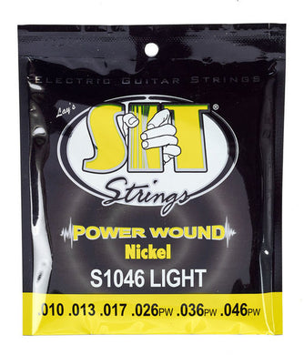 SIT Power Wound Nickel S1046 Light .010-.046 Electric Guitar Strings - The Music Gallery