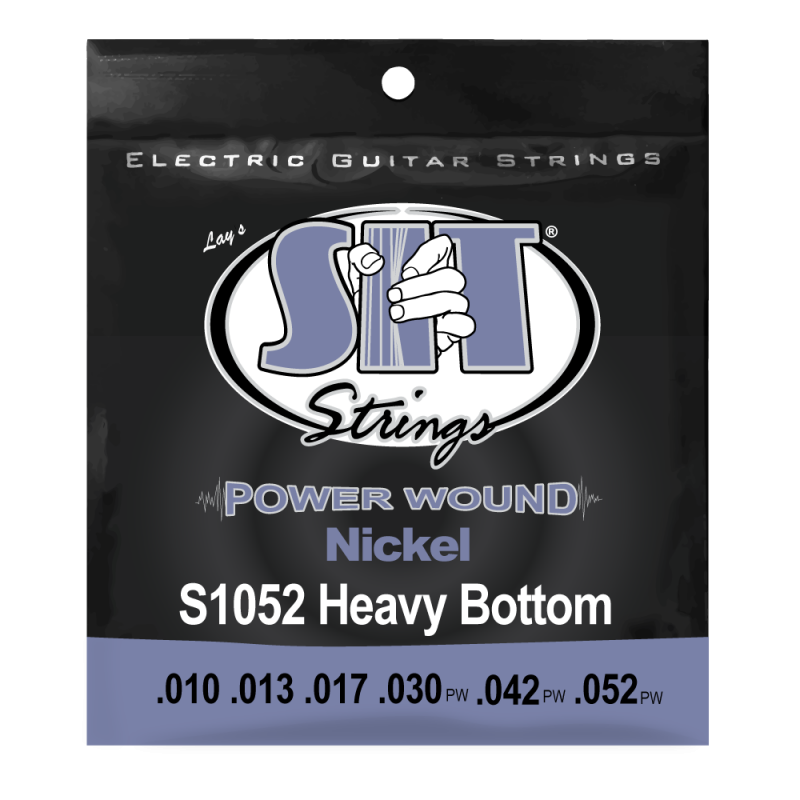 SIT Heavy Bottom Power Wound .010-.052 Nickel Electric Guitar Strings - The Music Gallery