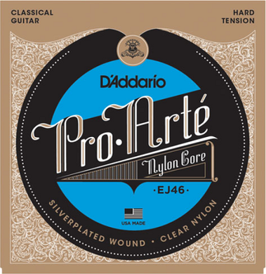 D'Addario Pro-Arté Nylon Gore EJ46 Hard Tension Classical Guitar Strings - The Music Gallery