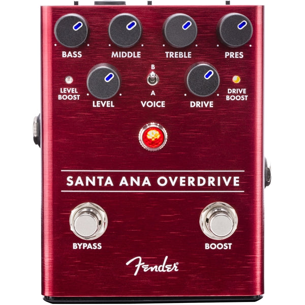 Fender® Santa Ana Overdrive Pedal for Electric Guitar CHNF18016525 - The Music Gallery