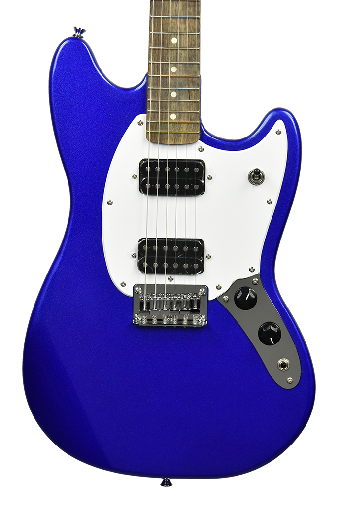 Squier Bullet Mustang HH Electric Guitar in Imperial Blue ICSA22000573