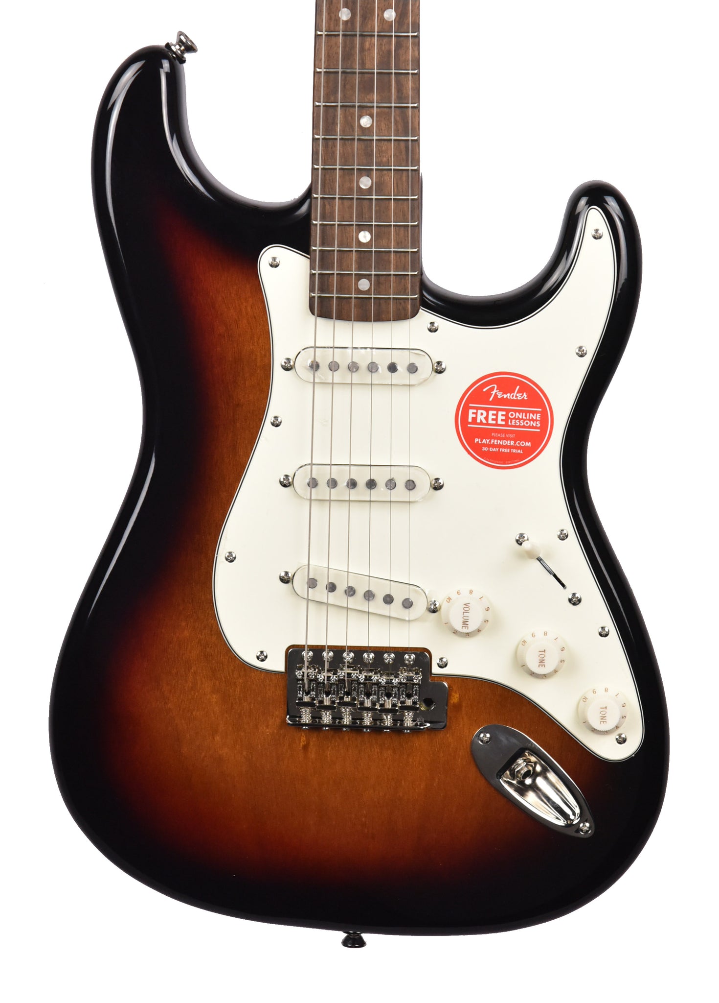 Squier Classic Vibe 60s Stratocaster in Three Tone Sunburst 