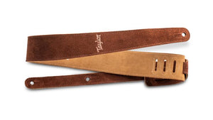 Taylor 2.5" Embroidered Suede Guitar Strap - The Music Gallery