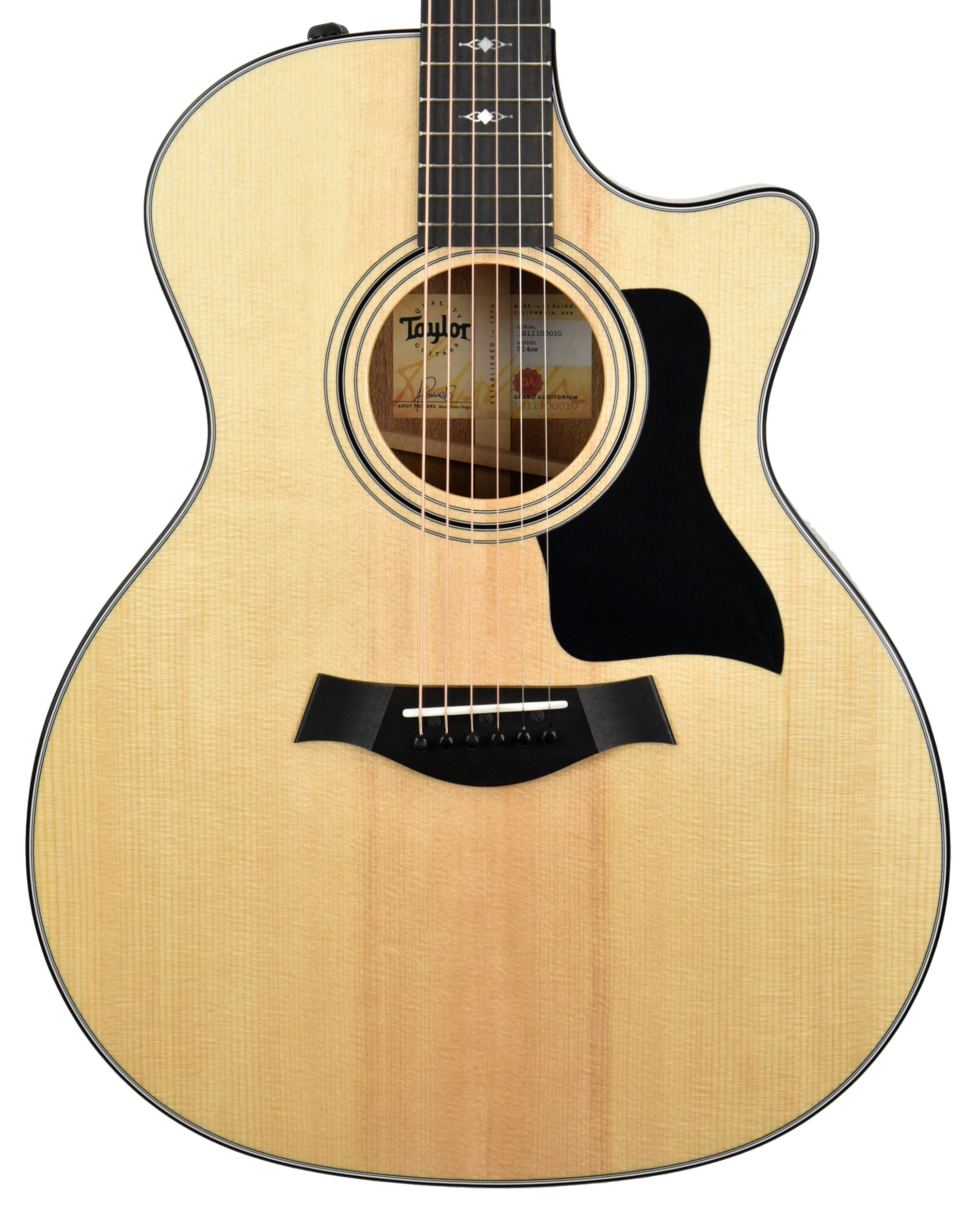 Taylor 314ce Grand Auditorium Acoustic-Electric in Natural 1211100010