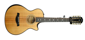Taylor Builder's Edition 652ce 12-String Acoustic-Electric Guitar in Natural 1211012097 - The Music Gallery