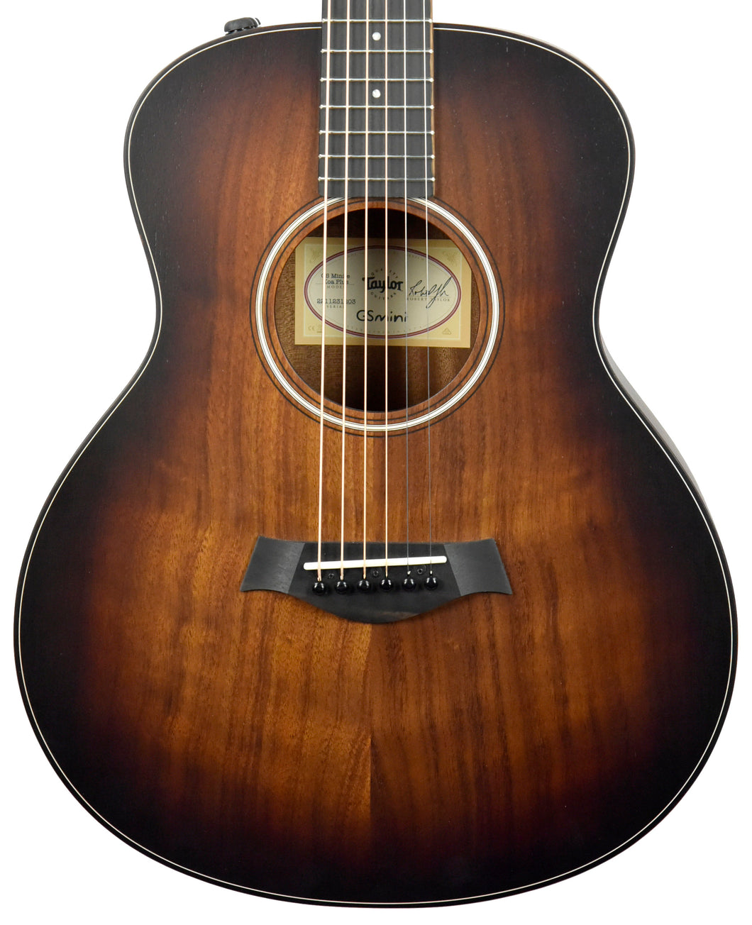 Taylor GS Mini-e Koa Plus Acoustic-Electric Guitar Shaded Edge