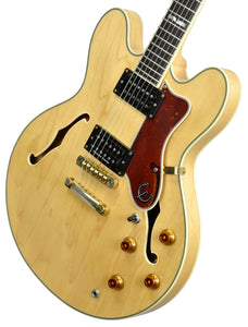 Used 1998 Epiphone Sheraton Semi-Hollow Electric Guitar in Natural S98081042 - The Music Gallery