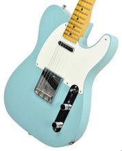 Used Fender Custom Shop 1955 Chicago Special Telecaster Journeyman Relic in Aged Daphne Blue R98348 - The Music Gallery