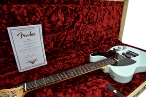 Used Fender Custom Shop Custom Deluxe Telecaster in Sonic Blue 7400 - The Music Gallery