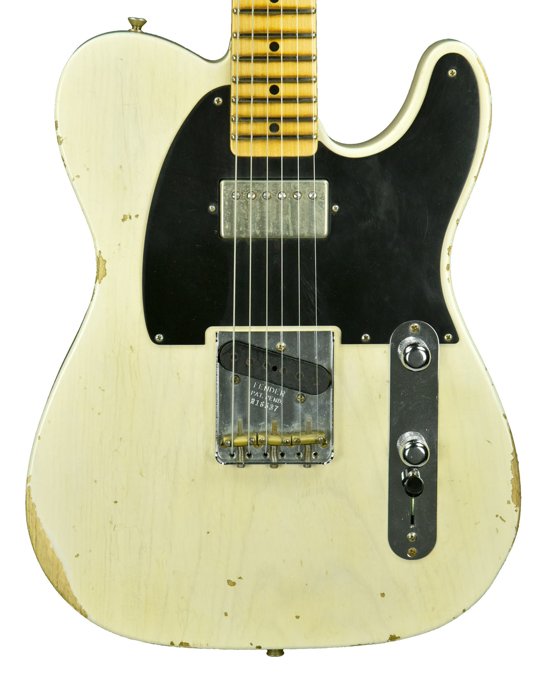 Used Fender Custom Shop '52 HS Telecaster in Aged White Blonde R16537 - The Music Gallery