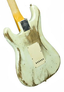 Used Fender Custom Shop Masterbuilt 69 Stratocaster Relic Jason Smith Olympic White R91661 - The Music Gallery