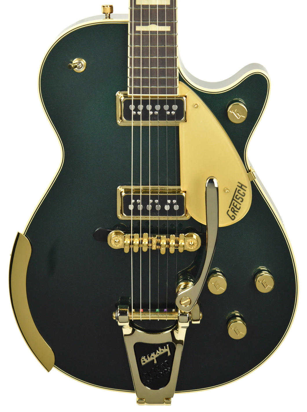 Used Gretsch G6128T-57 Vintage Select '57 Duo Jet with Bigsby in Cadillac Green JT18093630 - The Music Gallery