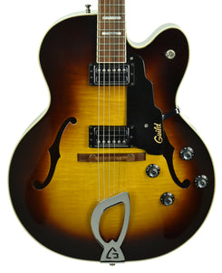 Used Guild X150D Hollowbody Archtop in Antique Sunburst AK150197 - The Music Gallery