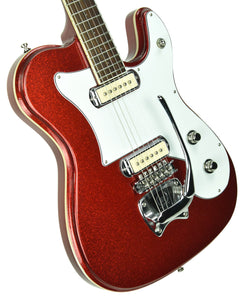 Used Hallmark Deke Dickerson Model Two in Candy Red Sparkle 2946 - The Music Gallery
