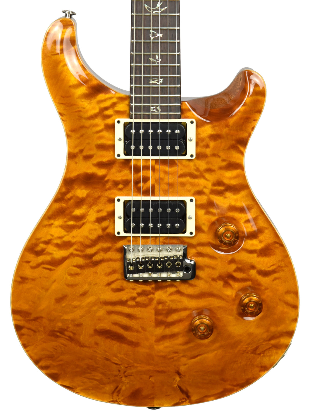 Used 2010 PRS Custom 24 Quilt in Amber 168394 - The Music Gallery