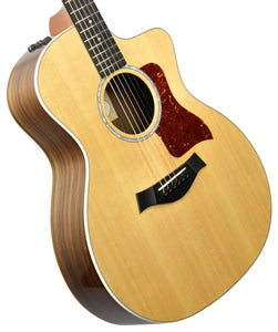 Used 2018 Taylor 214ce Deluxe Acoustic-Electric Guitar in Natural 2105178330 - The Music Gallery