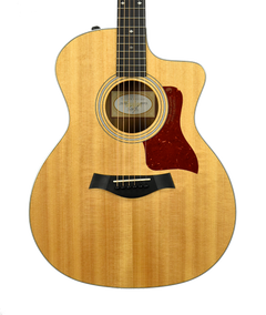 Used 2015 Taylor 214ce Deluxe Acoustic-Electric Guitar in Natural