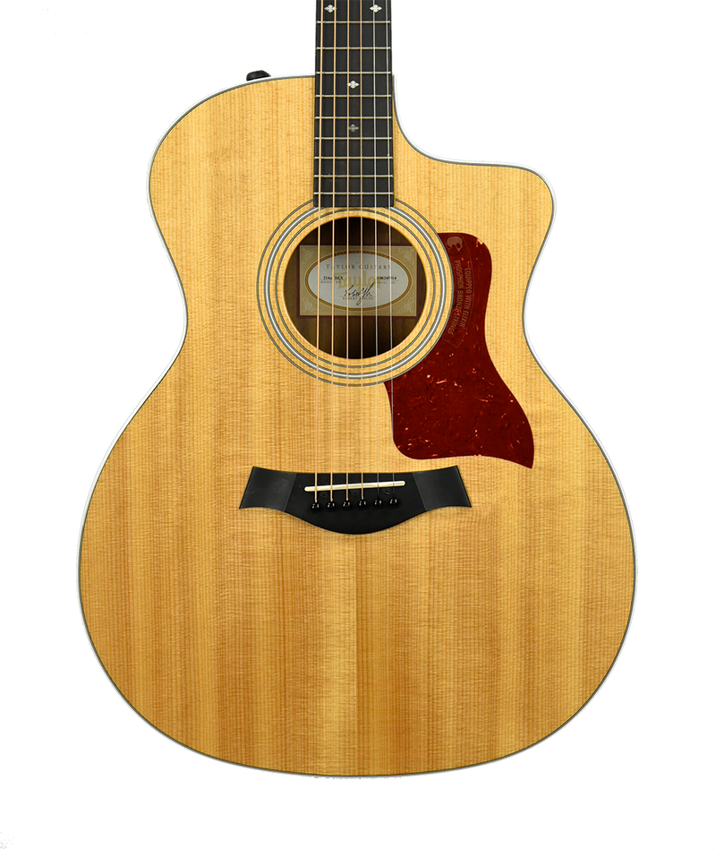 Used 2015 Taylor 214ce Deluxe Acoustic-Electric Guitar in Natural 
