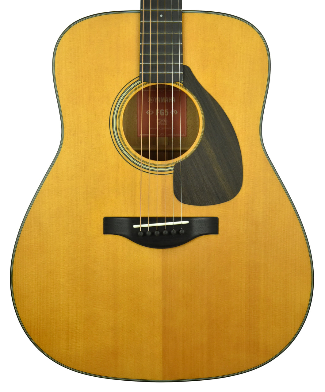 Used Yamaha FG5 Red Label Acoustic Guitar in Natural HPM727A - The Music Gallery