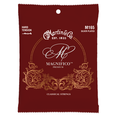 Martin Magnifico Premium M165 Silver Plated Hard Tension Classical Guitar Strings - The Music Gallery